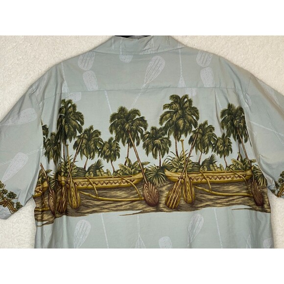 Bishop Street Apparel Hawaiian Shirt Mens Size 2XL Floral Made in Hawaii Cotton - Picture 8 of 9